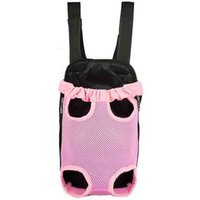 Portable Pet Chest Bag for Outdoor Use - Pink / XL