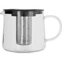Fuso 1200ml Borosilicate Glass Teapot - Silver
