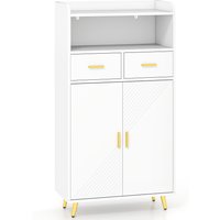 Kitchen Pantry Storage Hutch Cupboard - White