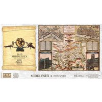 Middlesex Historical Map 1000 Piece Jigsaw Puzzle (1610) - Neutral
