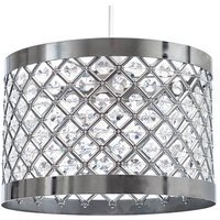 Acrylic Moda Sparkly Ceiling Pendant Shade - Clear
