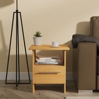 Sherwood Bottom Drawer Lamp Table - Modern Oak