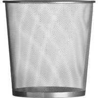 Den Small Matt Silver Mesh Waste Paper Basket