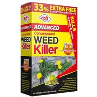 Doff, Advanced Weedkiller, Concentrated X 6, 80ml, Glyphosate Based - Yellow