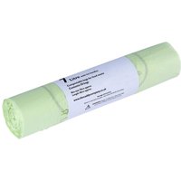 Caddy Company 7 Litre Tie Handle Compostable Food Waste Bin Bags - Green / 1