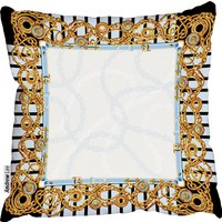 Scarf gold metal objects Cushion - gold / 45cm