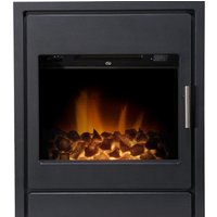 Acantha Alta Electric Inset Stove in Black with Remote Control - Black