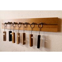 Decorotika, Cleppa 40 cm Wide Handmade Solid Wood Key Holder Key Organizer - Light Colour Decorotika, Cleppa 40 cm Wide Handmade Solid Wood Key Holder Key Organizer - Light Colour