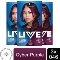 Schwarzkopf Live 046 Cyber Purple Permanent Hair Dye - 046 Cyber Purple
