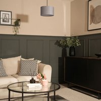 Reni Velvet Pendant Ceiling Light Shade - Grey