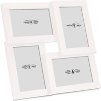 Multi Picture Aperture 6" x 4" Photo Frame White - White