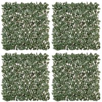 4 Piece Expanding Trellis Fence - Green