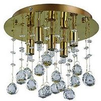 Moonlight 5 Light Ceiling Pendant - Gold