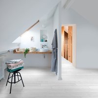 White Wood Vinyl Flooring - white / 6m / 4m