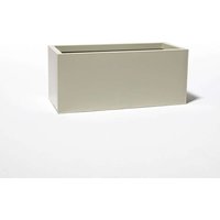 White Gloss Galvanised Zinc Dipped Trough Planter - White
