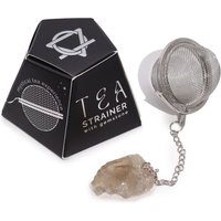 Raw Crystal Gemstone Tea Strainer Smoky Quartz - Brown