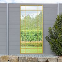 Genestra Outdoor Garden Wall Mirror - Gold / 180cm / 85cm