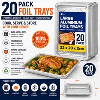 Aluminium Foil Baking Tray - Silver / 20