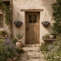 Fito Set of 2 Hanging Artificial Flower Baskets with Mixed Leaves and Blooms for Indoor Display