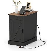 Bedroom End Table with Charging Station