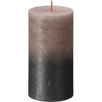 KDMD Faded Caramel Anthracite Bolsius Rustic Metallic Candle 80 x 68mm 2 in Dark Grey