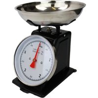 Traditional Mechanical Kitchen Weighing Scales Retro Vintage - Black