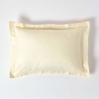 330 Thread Count Egyptian Cotton Oxford Pillowcase - Pale Yellow