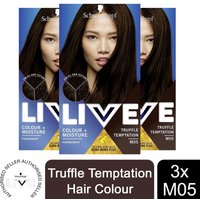 Schwarzkopf Live Colour Moisture M05 Truffle Temptation Permanent HairDye - Buy3 - M05 Truffle Temptation / 3