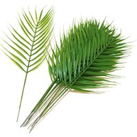 Pack of 12 Artificial Palm Leaves - Green