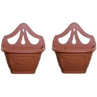 Terracotta Colour Venetian Wall Planter - Terracotta / 2