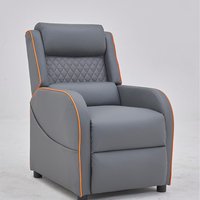 Hazel Gaming Racer Recliner Ergonomic Leather Computer Chair Cinema Armchair - Grey