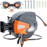 30-Metre Swivel Hose Reel with Locking Stop - Orange
