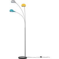 Curva 3 Way Grey Floor Lamp - Grey