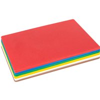 Argon Tableware Colour-Coded Plastic Chopping Board Set - Multi - 6pc - Multi