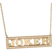 Harley Quinns Joker Necklace - Gold