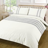 Lace Dia Duvet Cover Set Bedding - Cream / Super King