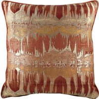 Inca Jacquard Cushion - Terracotta / 56cm / 80 Polyester 20 Feather