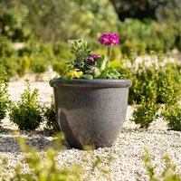 Grey Round Planter - Grey / 42l