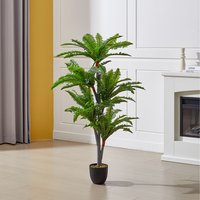 Decorative Artificial Persian Grass with Pot - Green / 135cm