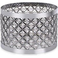 Hadley Jewel Drum Ceiling Light Shade - Silver