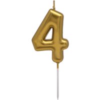 Number Candle - Gold / 4