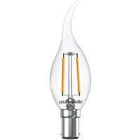 2.5W LED Filament, Flame, B15, 250lm, 2700K Bulb - Warm White