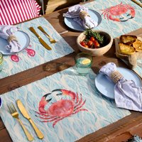 Abersoch Set of 4 Indoor-Outdoor Placemats - Marine