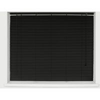 25mm Aluminium Venetian Blind - Black / 225cm Width x 150cm Drop / 225cm / 150cm