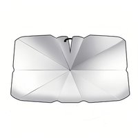 Car Windshield Sun Protection and Heat Insulation Umbrella - Silver