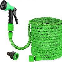 Expandable Hose with 7 Dial Spray Gun - Green / 30cm / 100ft