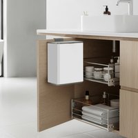 SONGMICS 8L Hanging Kitchen Bin - White