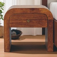 Soldi Wood Darcy Chestnut Bedside - Chestnut