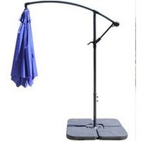 Ross James Luxury Garden Furniture Parasol with Base Weights - Royal Blue