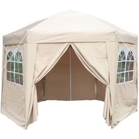 Airwave, Airwave 3.5m Hexagon Gazebo - Beige Airwave, Airwave 3.5m Hexagon Gazebo - Beige
